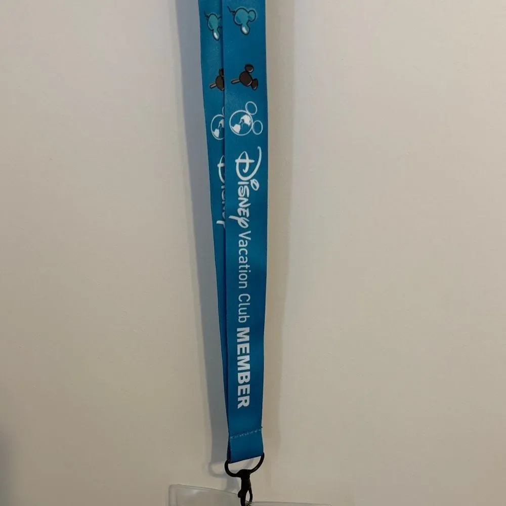 Disney Vacation Club Blue Lanyard with Card Holder